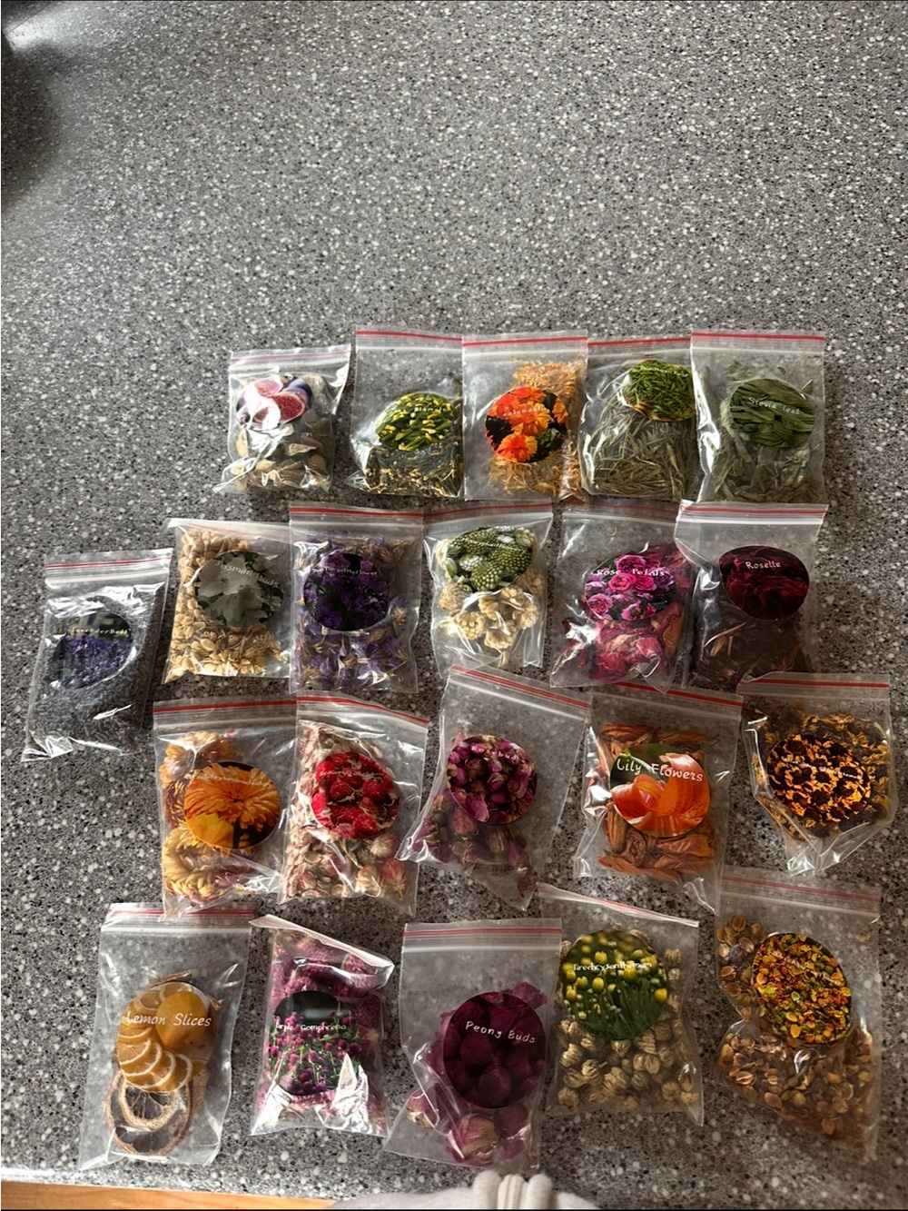 Amazon Dried Flower and Botanicals Mix - Multicolor